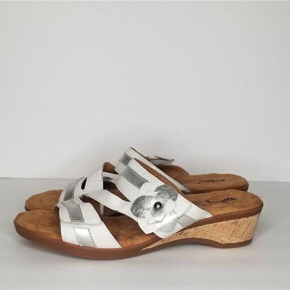Walking Cradles Amaztep Cork Wedge Slip on Sandals Size: 10.5 W - Picture 9 of 12